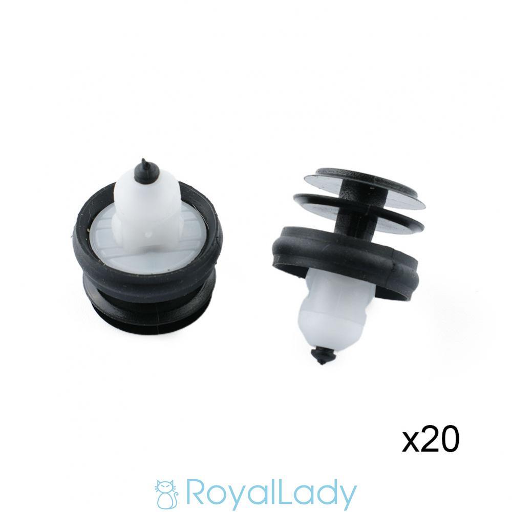 #ROYALLADY#Replacement Door Trim Panel Clip for BMW 3 5 6 X5 X6 X7 Z4 Set of 20 Nylon Clips