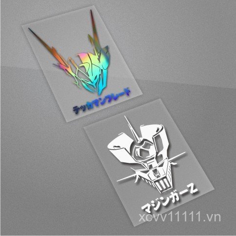 Bộ đồ di động Sharp Blade Devil Car Sticker Pin xe máy Kính chắn gió cửa sau Gundam Chống nước chống