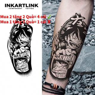  Luffy miếng dán hình xăm tạm thời hình xăm ma thuật lâu trôi không thấm nước hình xăm giả kéo dài đến 15 ngày hình xăm bán vĩnh viễn. 