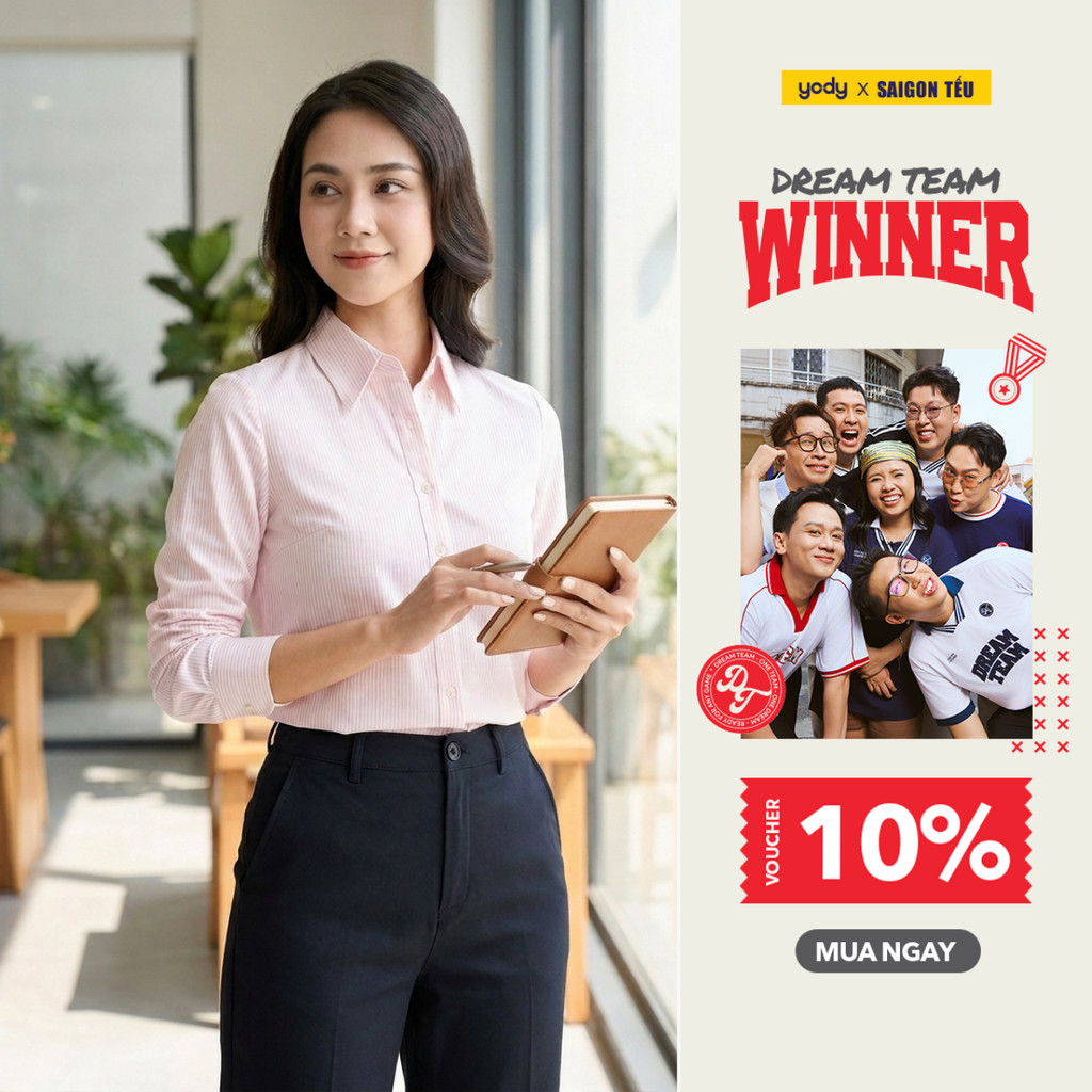Áo Sơ-mi nữ YODY áo dài tay, vải Knit Long Sleeve Essential TRA - WOSH26A010 | BigBuy360 - bigbuy360.vn