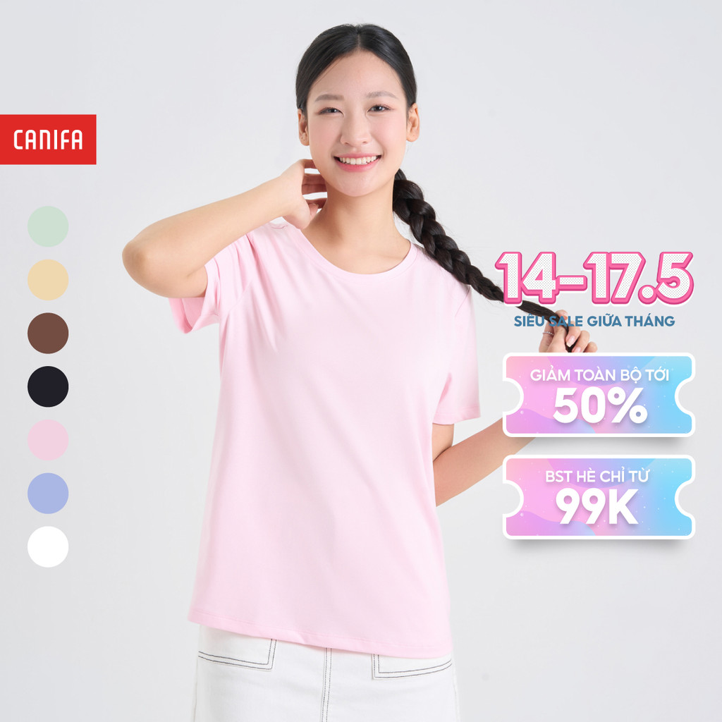 Áo phông nữ cổ tròn CANIFA 6TS25A001