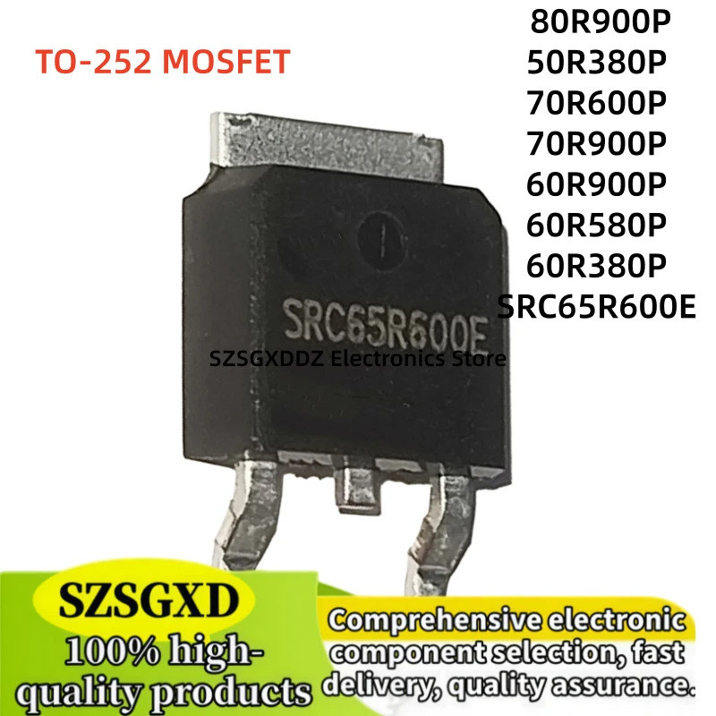 5 Chiếc 50R380P 80R900P 70R900P 70R600P 60R900P 60R580P 60R380P SRC65R600E TO-252 Hiệu Ứng Trường Tr