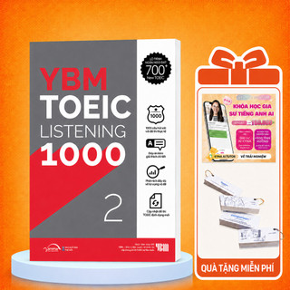Sách – YBM TOEIC LISTENING 1000 Vol 2 – 10 Đề Nghe Sát Đề Thi TOEIC Format Mới (Gamma Books)