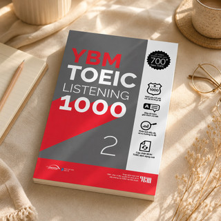 Sách – YBM TOEIC LISTENING 1000 Vol 2 – 10 Đề Nghe Sát Đề Thi TOEIC Format Mới (Gamma Books)