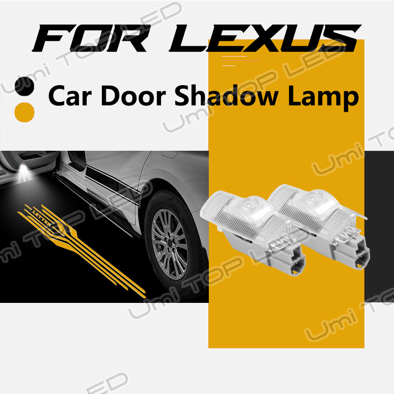 Dành Cho Xe Lexus LS500h LX700h RX350h GX UX ES IS LM500h 350h LED Bóng Cửa Ô Tô Biểu Tượng Chăn Đèn