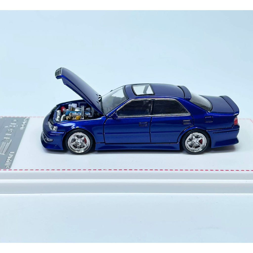 Mybeautyhouse Model1 1: 64 JDM Blue Chaser JZX100 MK6 Mô Hình Thể Thao Diecast Màn Hình Kim Loại Xe 