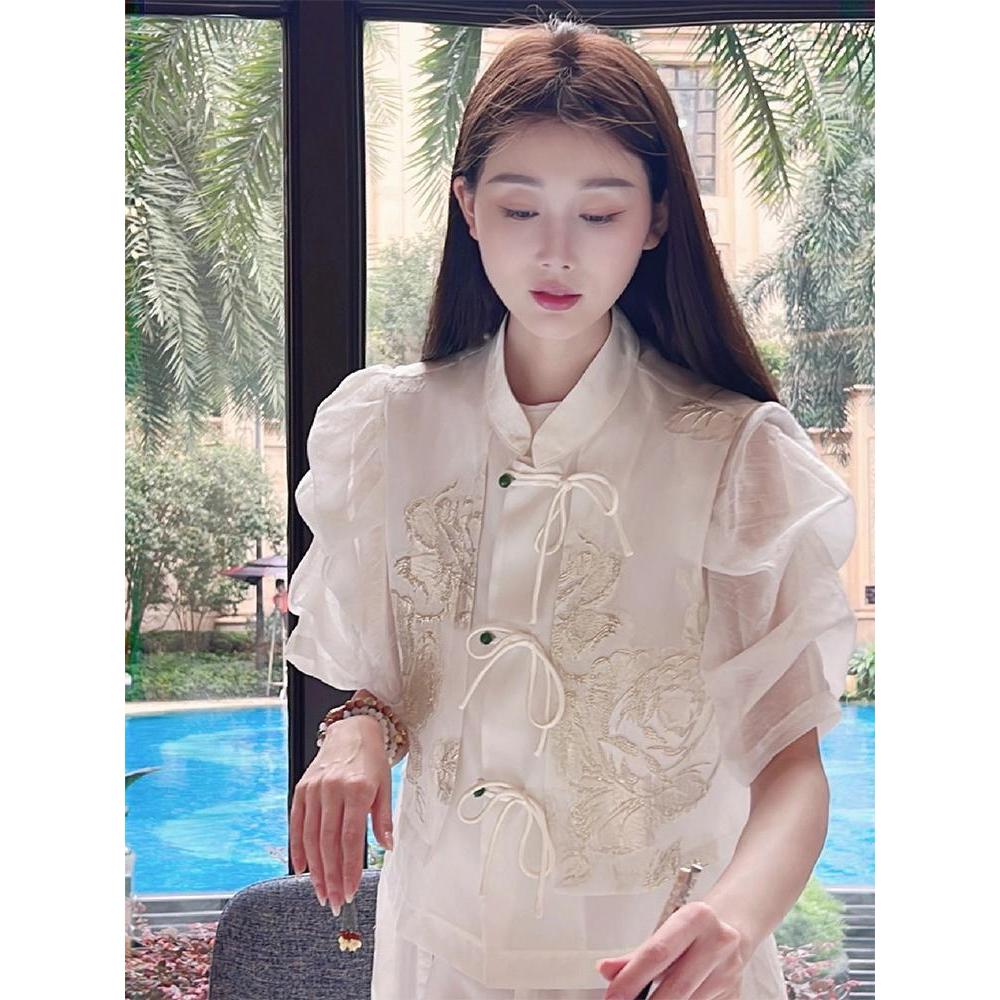 Quần áo nữ phong cách Trung Quốc Guofeng - Zen Tang Suit và Tea Suit