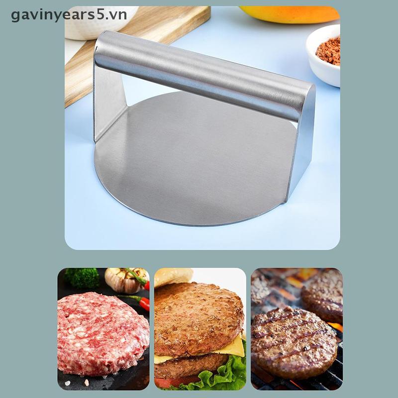 # gavin # Thép không gỉ Smash Burger Press Hamburger Patties Meat Masher Khuôn ép thịt tròn cho phụ 