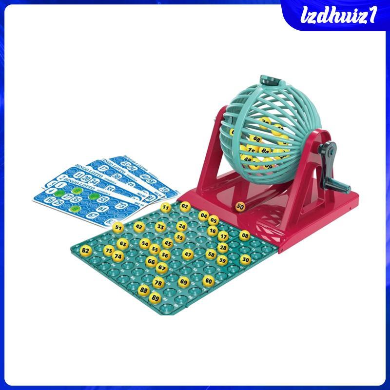 Bingo Bộ Trò Chơi Bingo Máy Chơi Bingo Chip Bingo Tay Quay Giáo Dục Cổ Điển