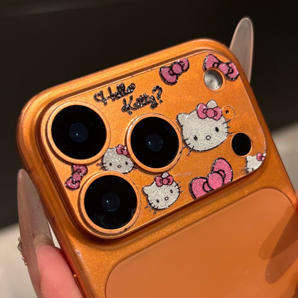 1 Chiếc Điện Thoại Camera Trang Trí Phim iPhone 17 Pro Max Rỗng Ra Thiết Kế Nổi Bật Hoạt Hình Hello Kitty Cinnamoroll Crayon Shin-chan CNY Phong Phú Điện Thoại Di Động Miếng Dán Phụ Kiện Trang Trí