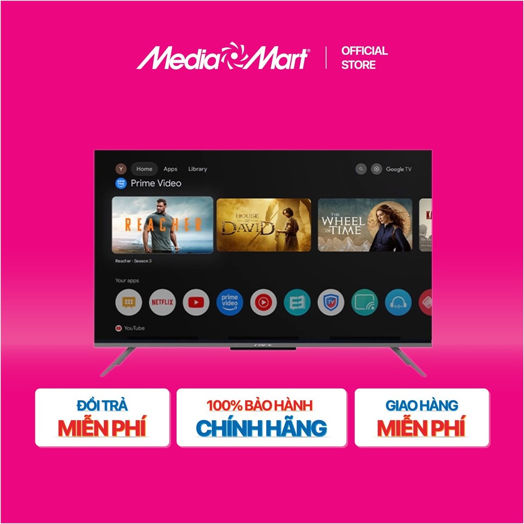 [MEDIAMART] - Smart Tivi Coex 4K 43 inch 43UT7000YG Google TV - FREESHIP,Bảohànhchínhhãng