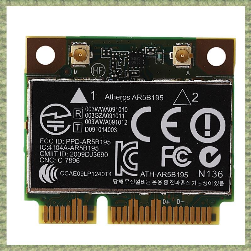 (R Q S E) AR9285 AR5B195 150M + BT3.0 Thẻ không dây PCI-E nửa Mini SPS:593127-001 592775-001 cho 430