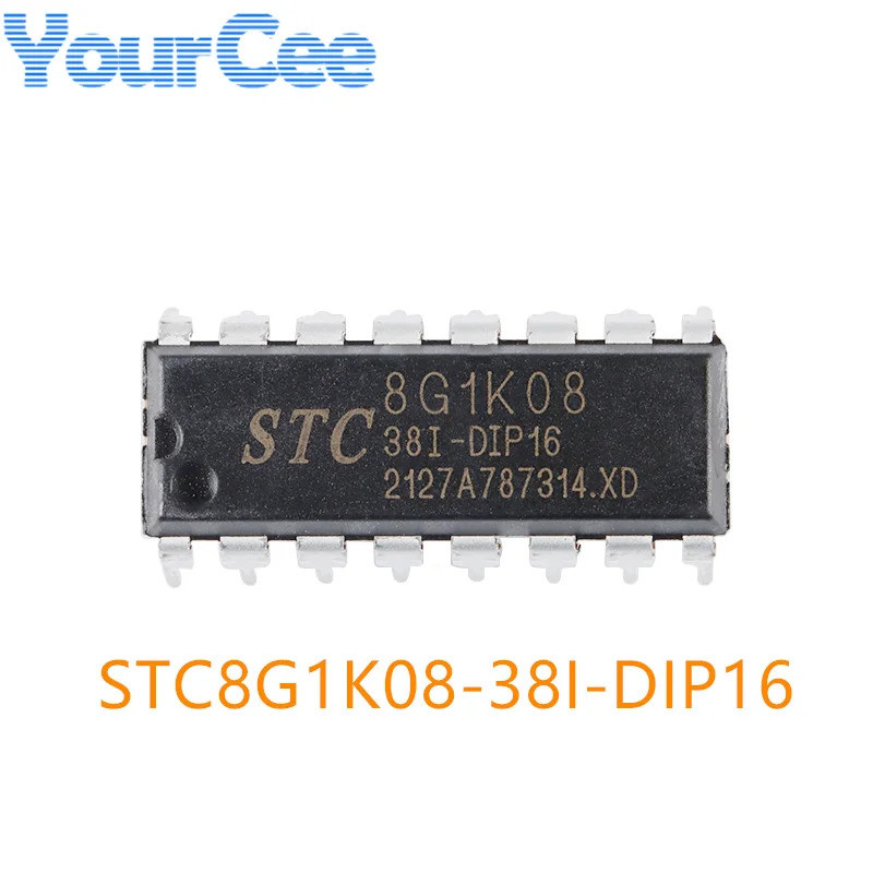 STC8G1K08 STC8G1K08-38I-DIP16 STC8G1K08-38I 8G1K08 Chip Đơn IC Vi Điều Khiển Micro MCU Mới STC