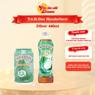   Lốc 6  Trà Bí Đao Wonderfarm 310ml  440ml | Nước Giải Khát đóng trai thơm ngon 