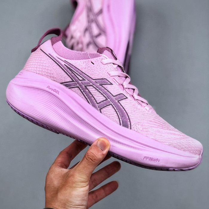 Asics Gel Nimbus 27 Giày Chạy Bộ Nam Nữ Nimbus 27 Giày Thể Thao Hấp Thụ Sốc 1012B753-700