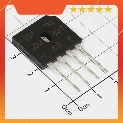 [5 Cái]- GBU808 Diode Cầu Chỉnh Lưu 800V 8A IoT Maker 90