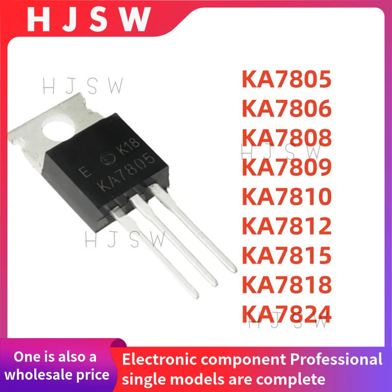 5 CHIẾC KA7805 KA7806 KA7808 KA7809 KA7810 KA7812 KA7815 KA7818 KA7844 KA TO-220 Hiệu Ứng Trường Tra