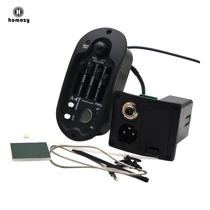 Đàn Guitar Acoustic Pickup, Guitar Piezo Preamp Pickup Equalizer Bass Giữa Treble để luyện tập