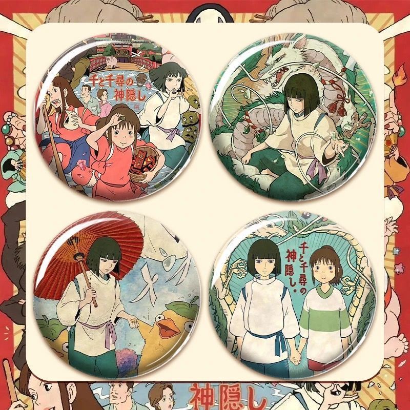 Spirited Away Hàng Hóa Huy Hiệu Hayao Miyazaki Lucky Series Hayami Amber Master Rồng Trắng Chihiro O