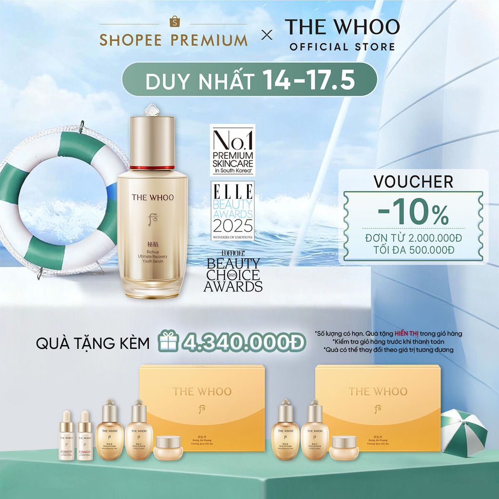 [THE WHOO OFFICIAL] Tinh chất tự sinh chống lão hóa thế hệ thứ 4 THE WHOO Bichup Ultimate Recovery Youth Serum 50ml
