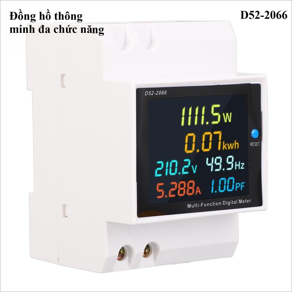 Đồng Hồ Đo Điện Áp D52-2066 AC 110V 220V 380V 100A 6 chỉ số