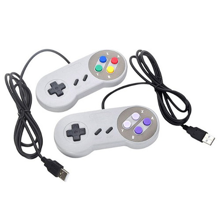 SNES Tay Cầm Tay Cầm Máy Tính USB Tay Cầm Máy Tính PC SFC Tay Cầm Tay Cầm Tay Cầm Siêu Tùy Tiện Nhà 