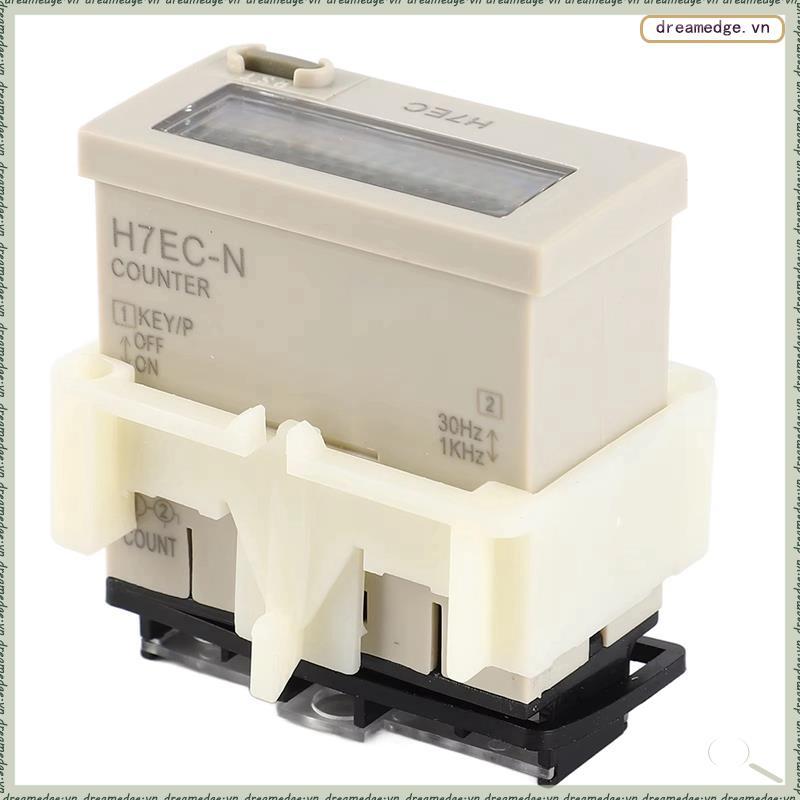 [dreamedge] Bộ đếm điện tử H7EC N Bộ tổng hợp điện kỹ thuật số điện áp với màn hình LCD 8 chữ