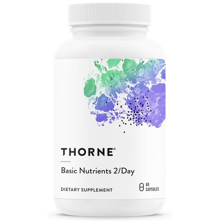 THORNE Basic Nutrients 2/Day 60 Capsules – Vitamin Tổng Hợp Cao Cấp Hấp Thụ Tốt