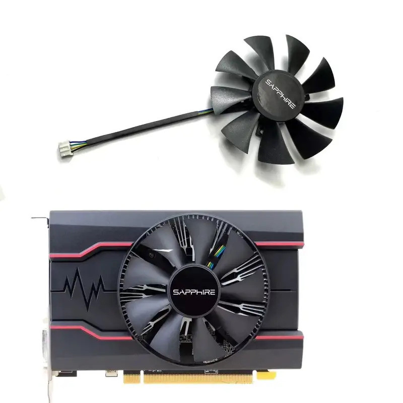 Quạt 87Mm 4PIN GA91A2H Rx 550 560 Gpu, voor Sapphire Rx 550 560 460 R7 360 Videokaart Koelventilator