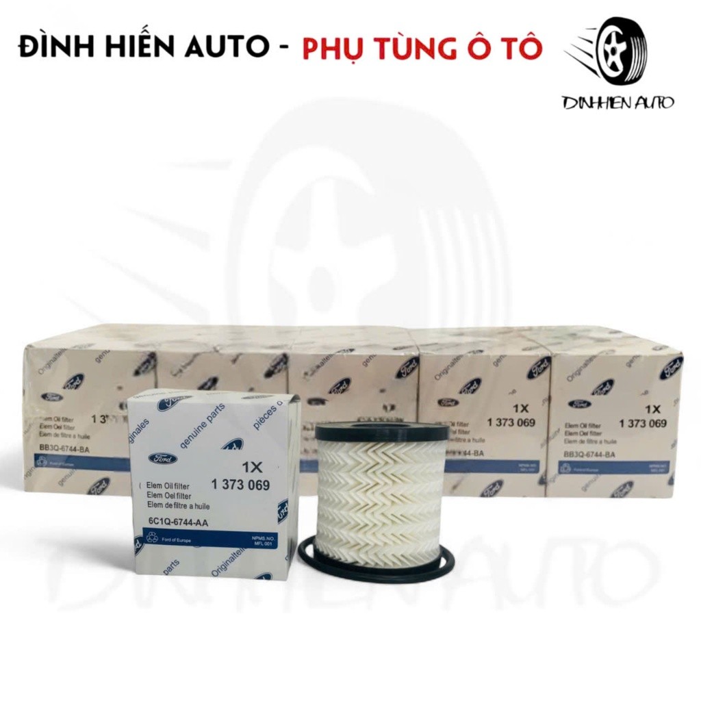 Combo 10 cái lọc nhớt giấy trắng xe Transit (đời 2008-2021) (Mã: 6C1Q6744AA | 6C1Q-6744-AA)