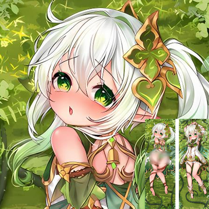 2 Vỏ Gối Genshin Impact Nahida Dakimakura Cosplay Ném Gối50 * 160CM