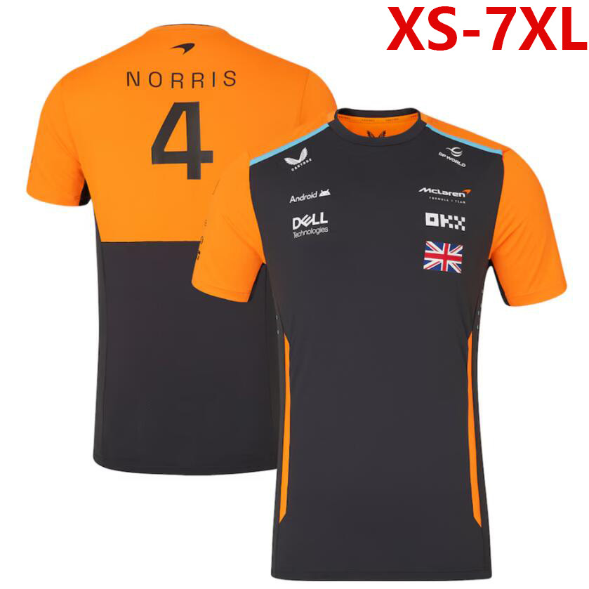 2026 Áo thun ngắn tay Unisex F1 mới + F1 Mclaren Racing Team Jersey