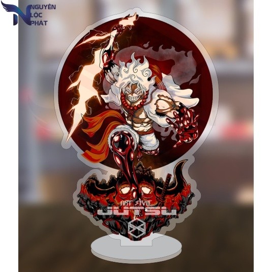 Mô hình standee truyện tranh One Piece Luffy Gear 5 ngầu 5cm/10cm/15cm