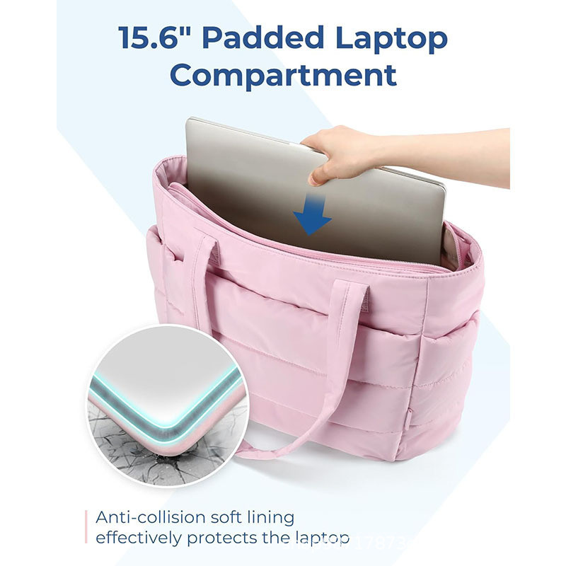 Túi Tote Laptop Puffy Chống Nước Cho Nữ Du Lịch