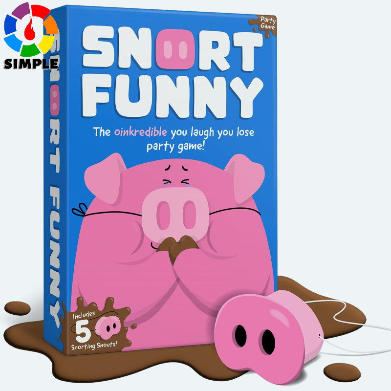 Snort Funny – The Oinkcredible You Laugh You Lose Party Game | Family Games for Kids and Adults