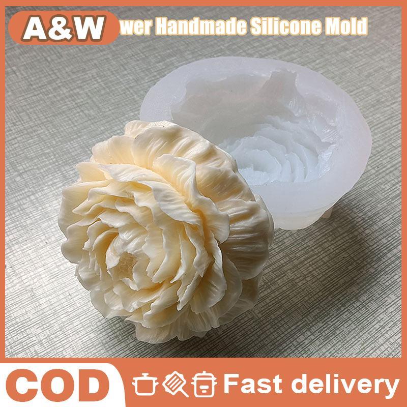 [WHP] Embossed Flower Silicone Mold for Cake Chocolate Soap Candle Wedding