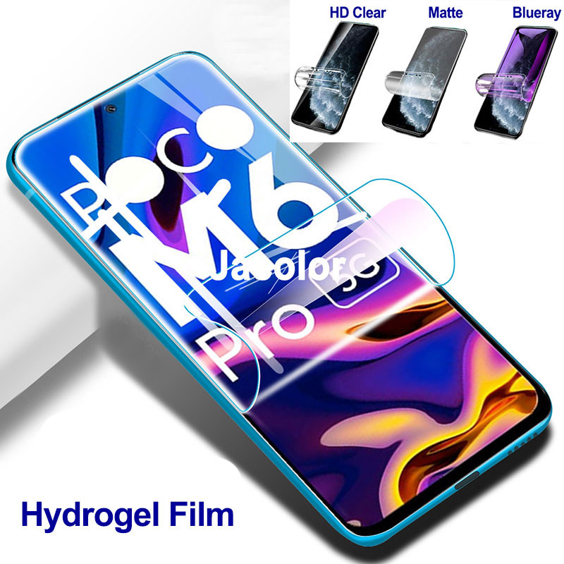 2 Chiếc Hydrogel Cho Xiaomi Poco M7 Plus M7 Pro Poco M6 Pro / Plus M5 M5S M4 Pro 5G Bảo Vệ Màn Hình 