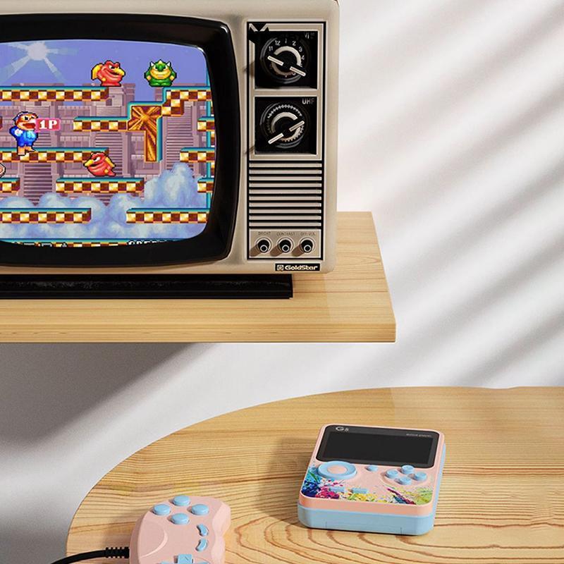 YIBAR G5 Retro Máy Chơi Game Cầm Tay Với 500 Trò Chơi Cổ Điển Màn Hình 3.0Inch Di Động Sạc Máy Chơi Game Trẻ Em Quà Tặng Mới