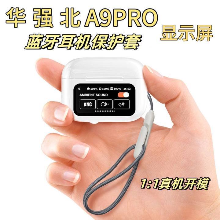 [Hàng có sẵn Giảm giá] A10 Phong cách mới có màn hình Hộp đựng tai nghe A9PRO Thích hợp cho Vỏ bảo v