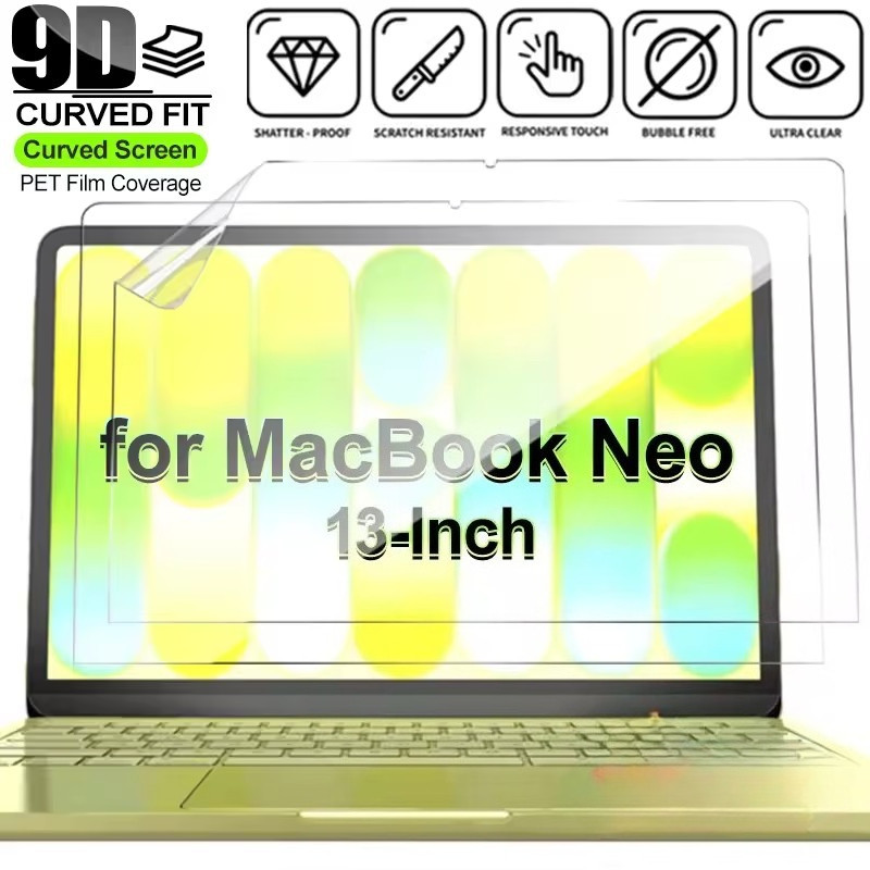 Máy Tính Bảng Bảo Vệ Mềm PET Phim Cho MacBook Neo 13 Inch A18 Pro 2026 HD PET Chống Trầy Xước Bảo Vệ