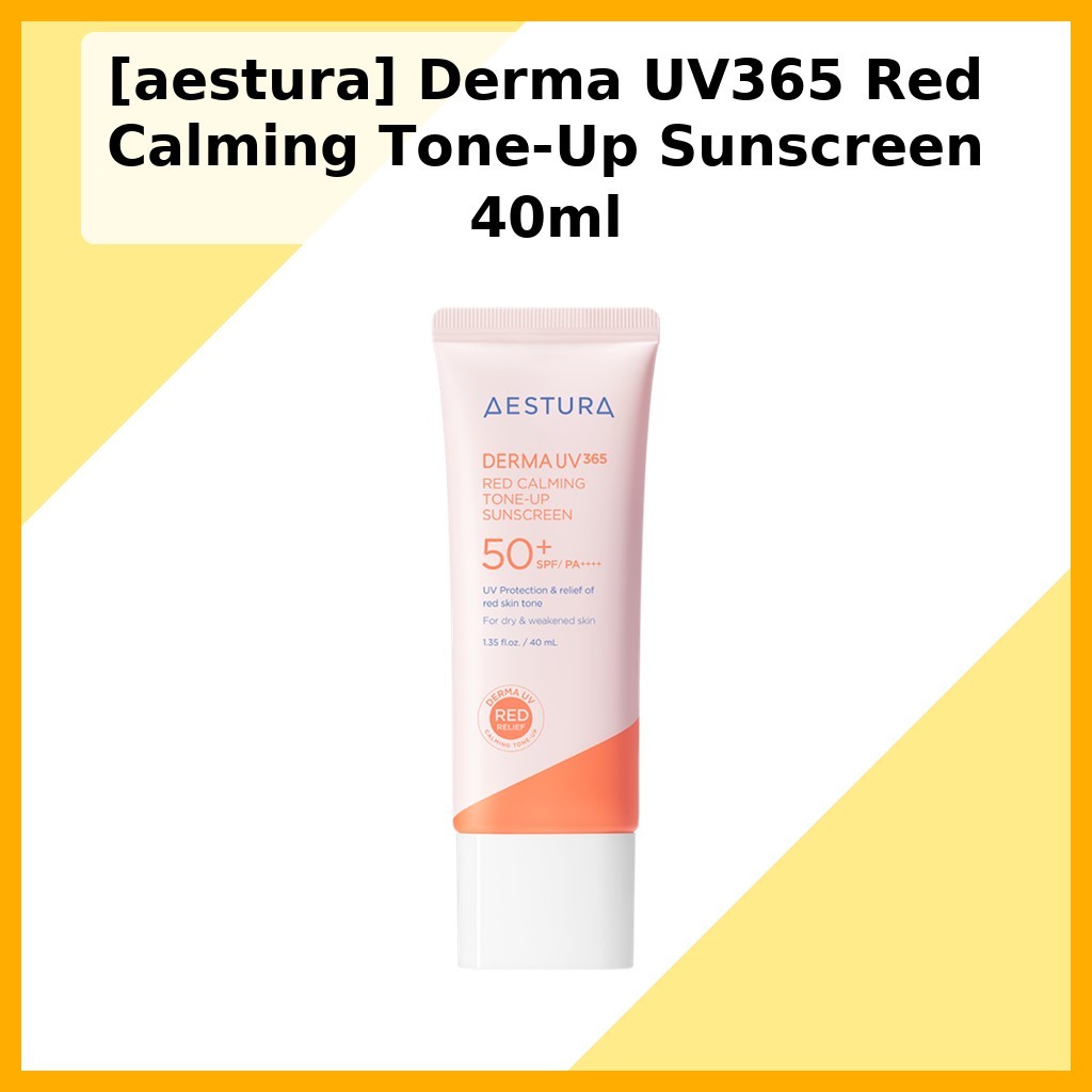 [aestura] Kem chống nắng Derma UV365 Red Calming Tone-Up 40ml / Kem chống nắng Hàn Quốc / Hiệu ứng t