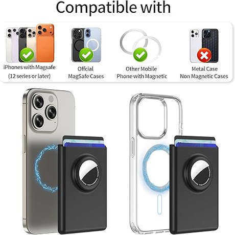 ví magsafe ví magsafe iphone Dành cho Ví MagSafe Hộp đựng thẻ Airtag 3 thẻ ❈ ❈ ❈ ❈ ❈
