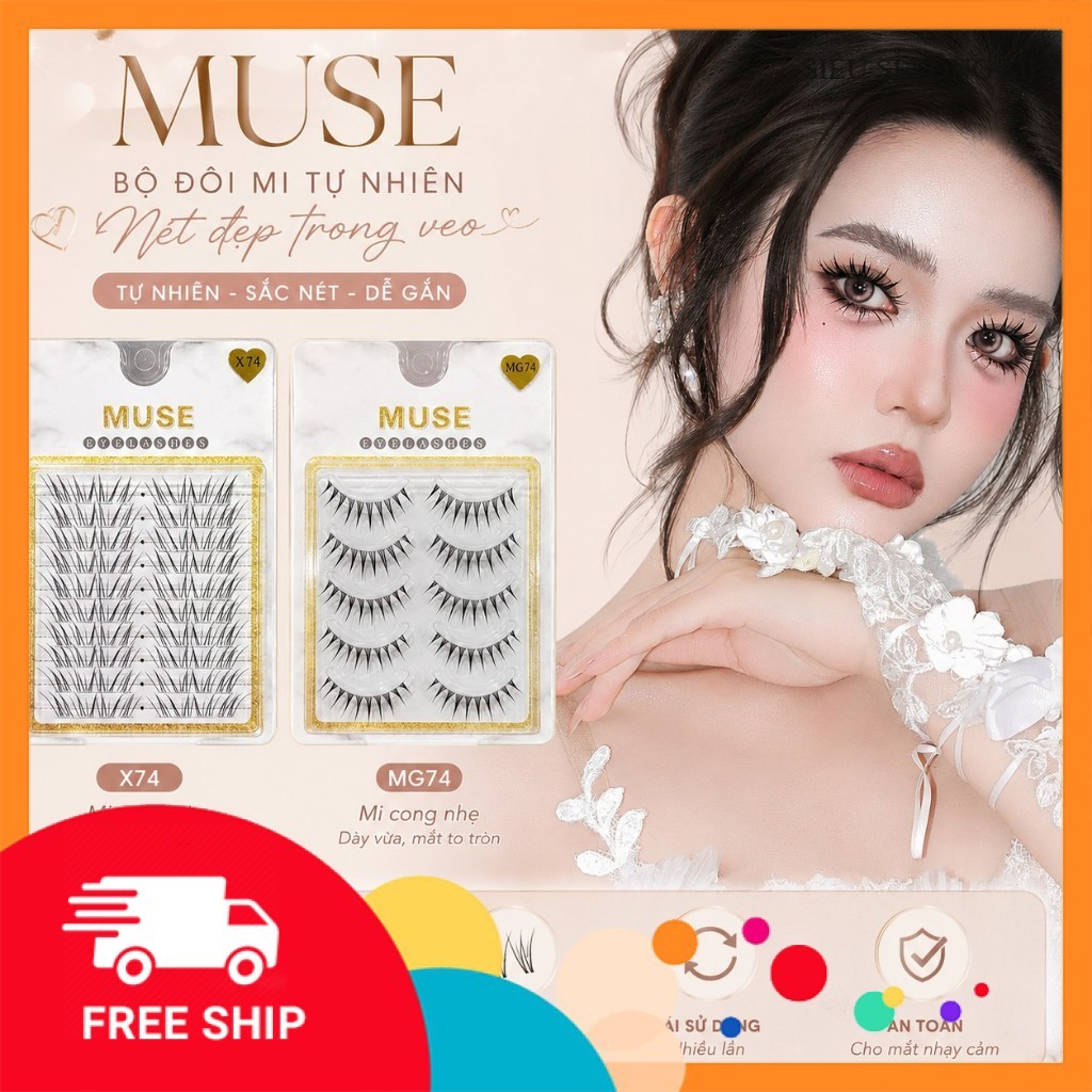 Mi Giả Muse Cao Cấp – Combo MG74 & X74 Hot Trend | Siêu Sỉ Lông Mi