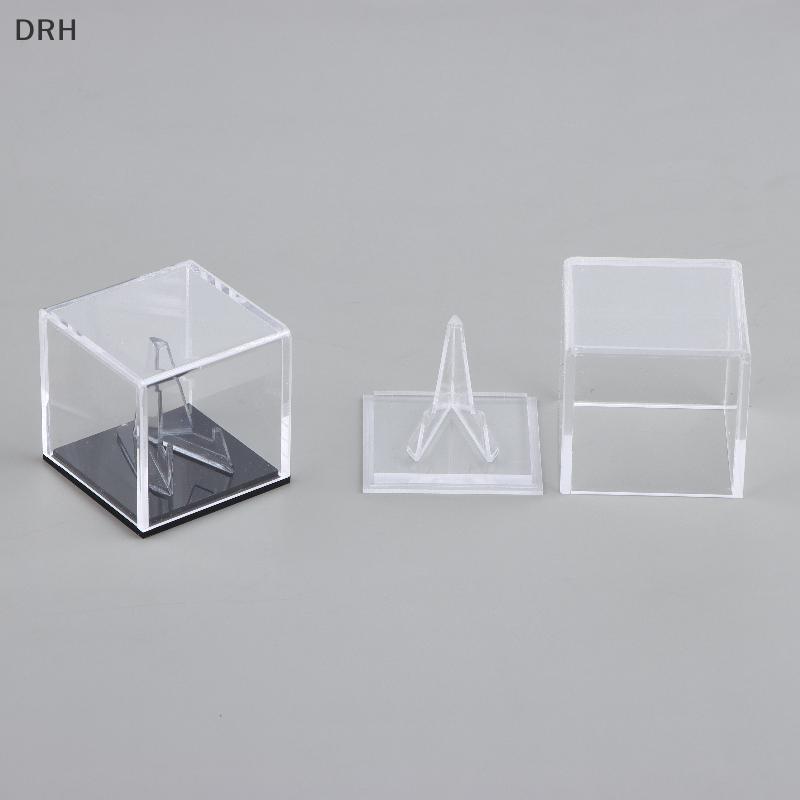 DRH Clear Acrylic Guitar Pi Hộp Bảo Quản Hiển Thị Có Chân Đế Ra Dành Cho Người Thu Nhà Studio Tổ Chứ