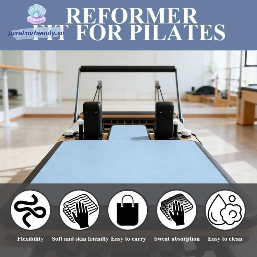 Thảm Pilates PUREHAIRBEAUTY, Thảm cải cách Pilates chống trượt thấm hút, Máy cải cách Pilates siêu m