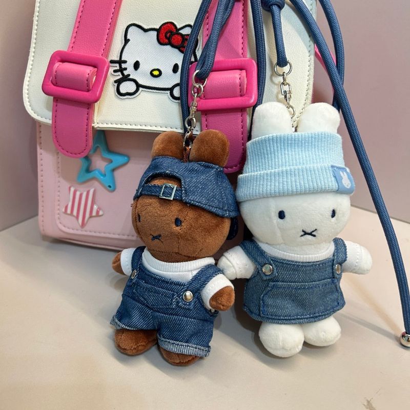 [Sẵn sàng Real Shot] Mặt dây chuyền miffy Rabbit Merchandise miffy miffy 10cm Búp bê miffy siêu dễ t