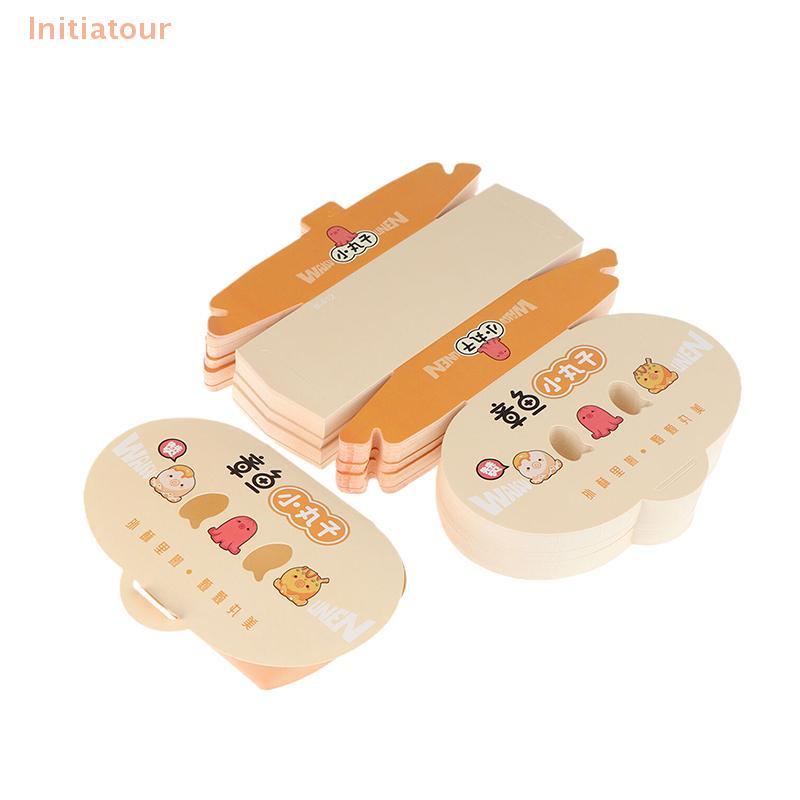 [Initiatour] 100 Chiếc Hộp Đóng Gói Bạch Tuộc Dùng Một Lần Thực Phẩm Đường Phố Nhật Bản Takoyaki Tak