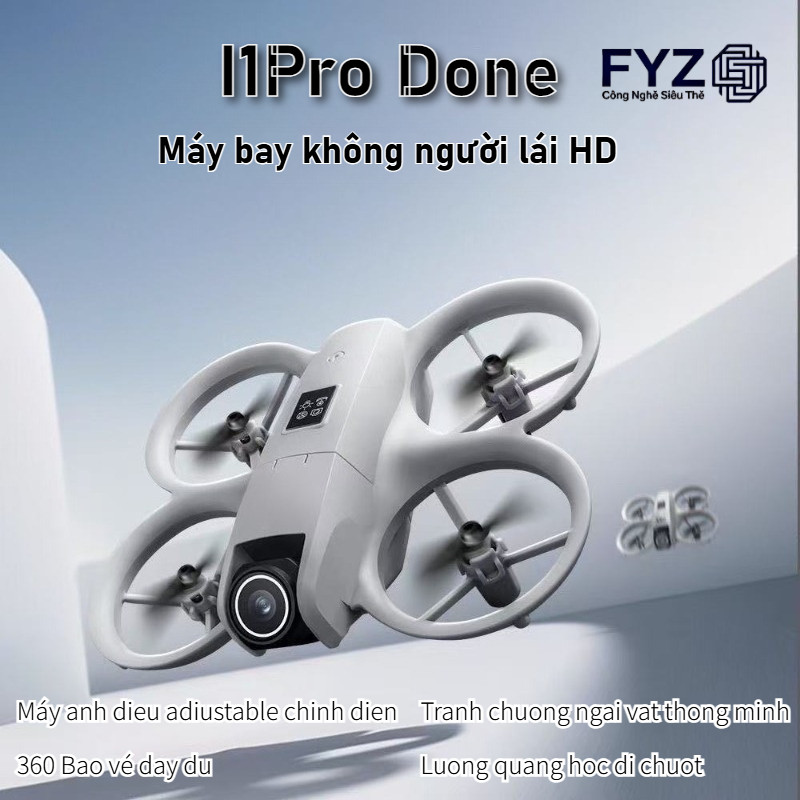 Drone I1Pro 4K Dành Cho Người Mới Bắt Đầu, Điều Khiển 180°, Tự Tránh Chướng Ngại Vật, Bay Cao 120m, 