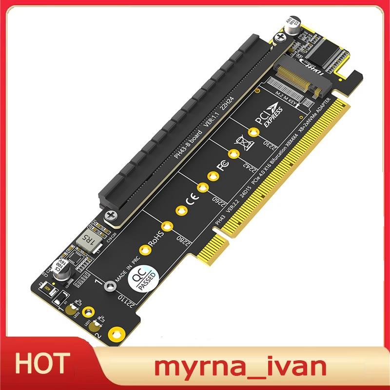 Bộ chuyển đổi PCIe NVMe kép, Bộ chuyển đổi PCIe 4.0 X16 sang NVMe kép & thêm 1x PCIe X16 (Tín hiệu X