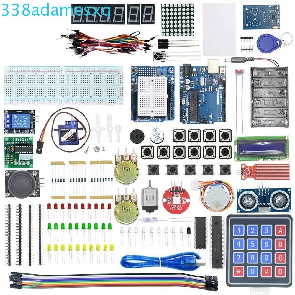 ADAMESXQB Starter Kit cho Arduino Uno R3, Jumper Wire RFID Red Board Uno R3 Project, Arduino Uno R3 